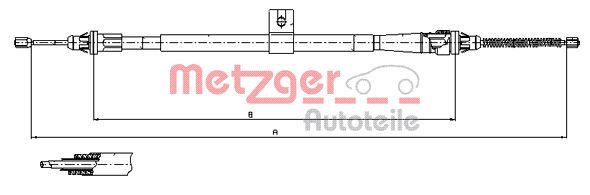 Handremkabel Metzger 17.0006