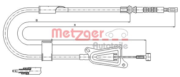 Handremkabel Metzger 17.0123