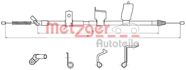 Handremkabel Metzger 17.0325