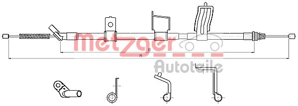Handremkabel Metzger 17.0326