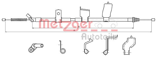 Handremkabel Metzger 17.0327
