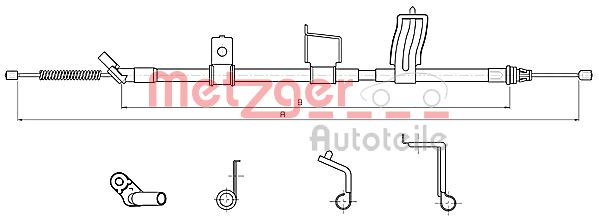 Handremkabel Metzger 17.0328