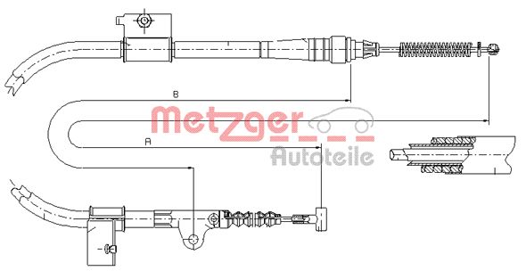 Handremkabel Metzger 17.0333