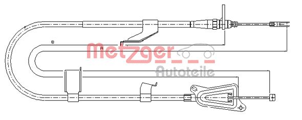 Handremkabel Metzger 17.0335