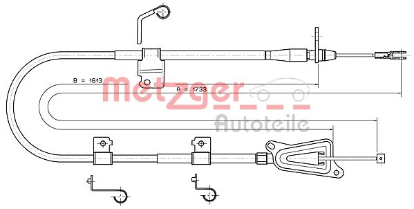Handremkabel Metzger 17.0336