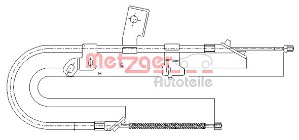 Handremkabel Metzger 17.1071