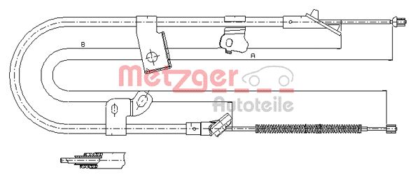Handremkabel Metzger 17.1079