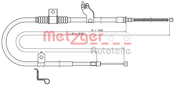 Handremkabel Metzger 17.2290