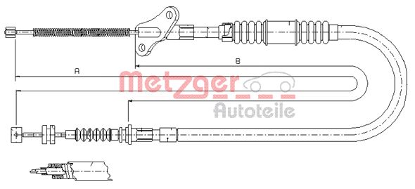 Handremkabel Metzger 17.2722