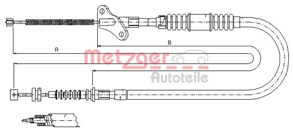 Handremkabel Metzger 17.2723