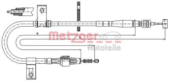 Handremkabel Metzger 17.5040