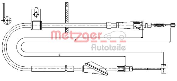Handremkabel Metzger 17.5045