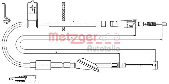 Handremkabel Metzger 17.5046