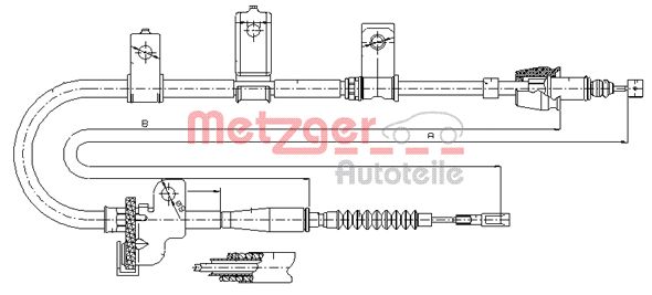 Handremkabel Metzger 17.6020