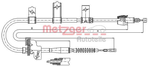 Handremkabel Metzger 17.6021