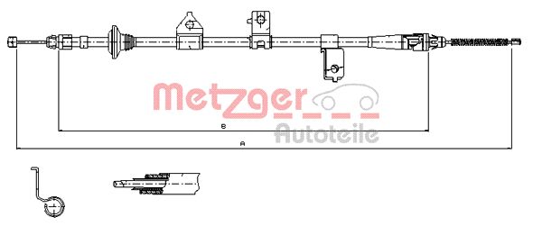 Handremkabel Metzger 17.6027