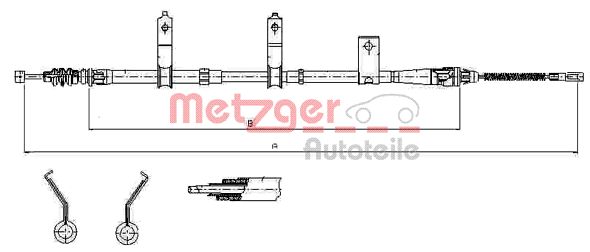 Handremkabel Metzger 17.6031