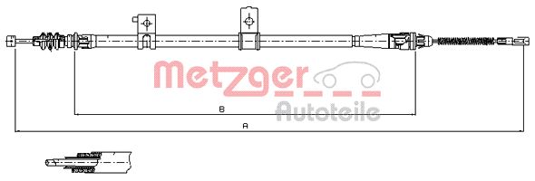 Handremkabel Metzger 17.6032
