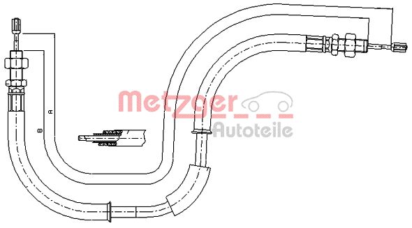 Handremkabel Metzger 17.6105