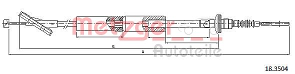 Koppelingskabel Metzger 18.3504