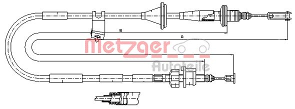 Koppelingskabel Metzger 18.6112