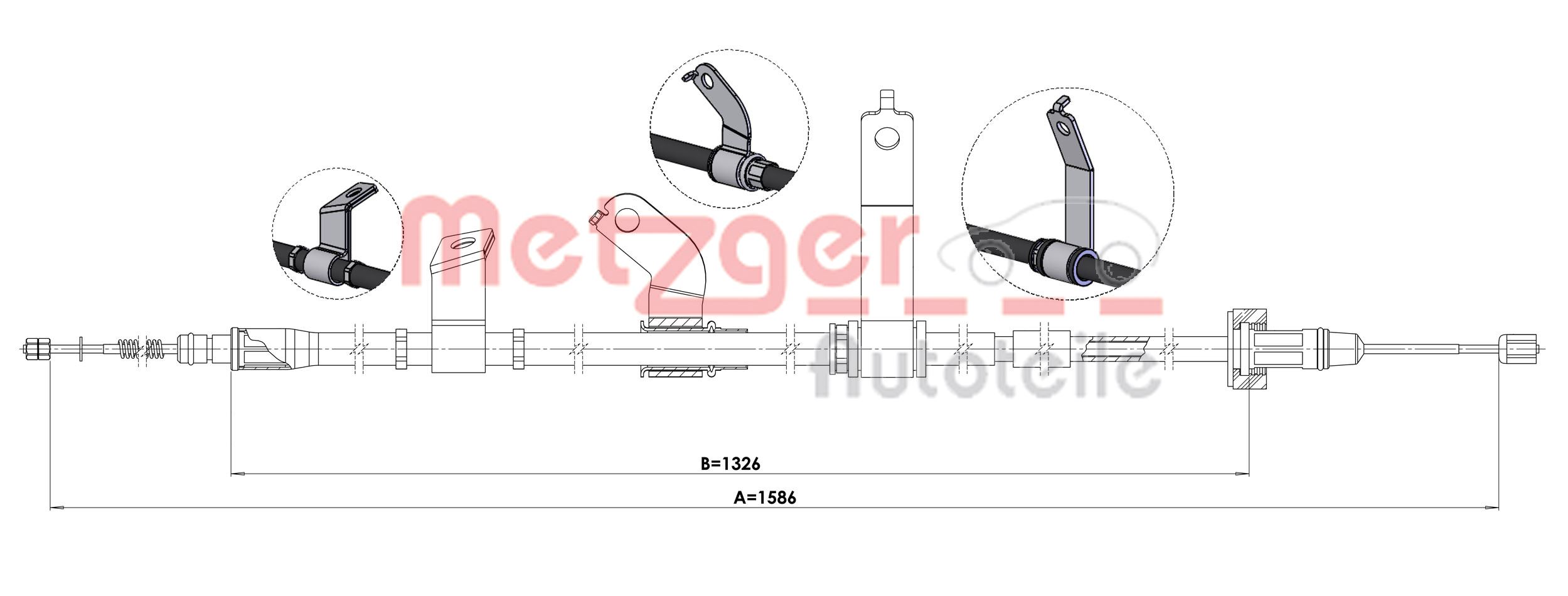 Handremkabel Metzger 1.KI014