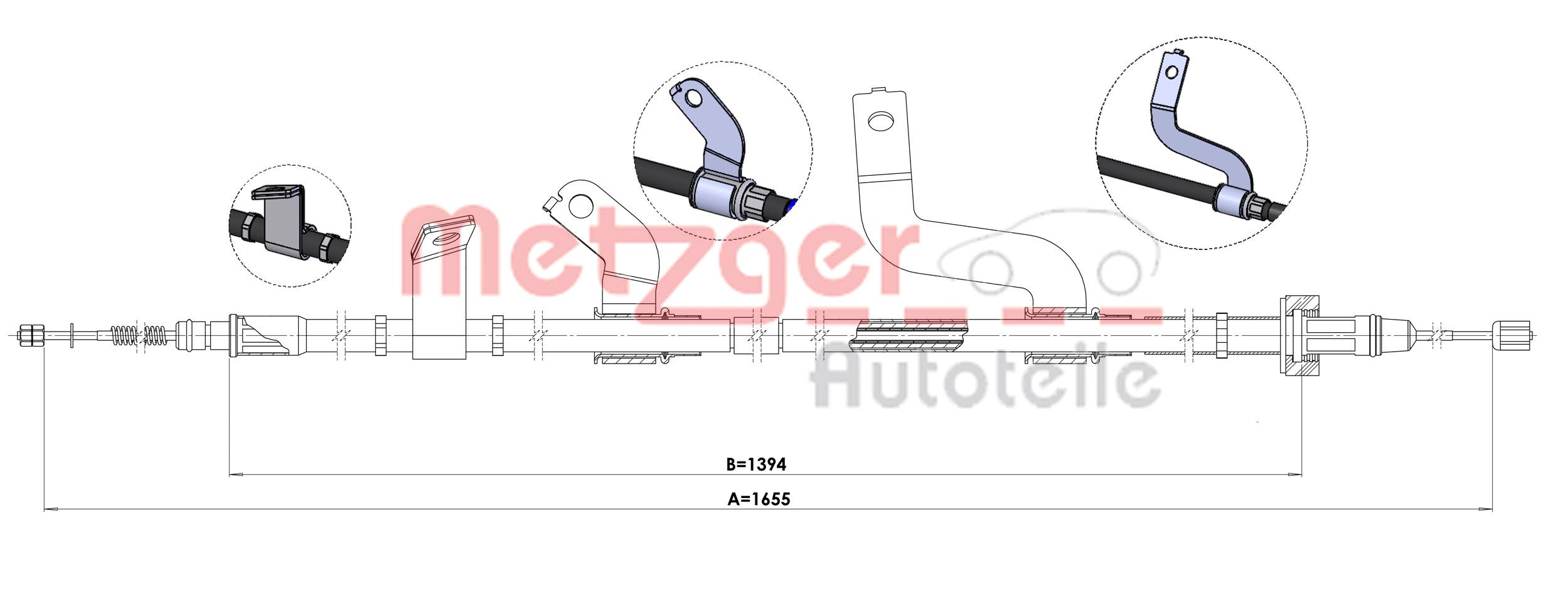 Handremkabel Metzger 1.KI015