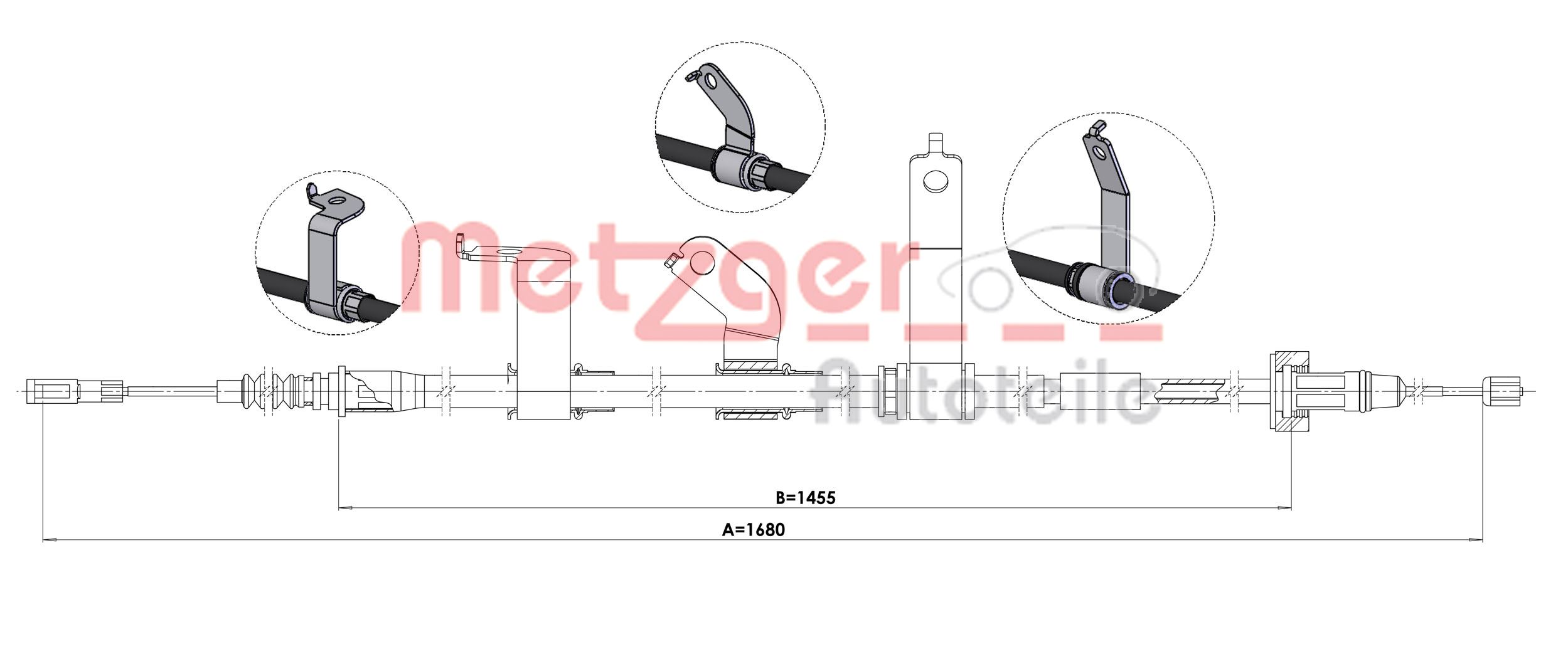 Handremkabel Metzger 1.KI016