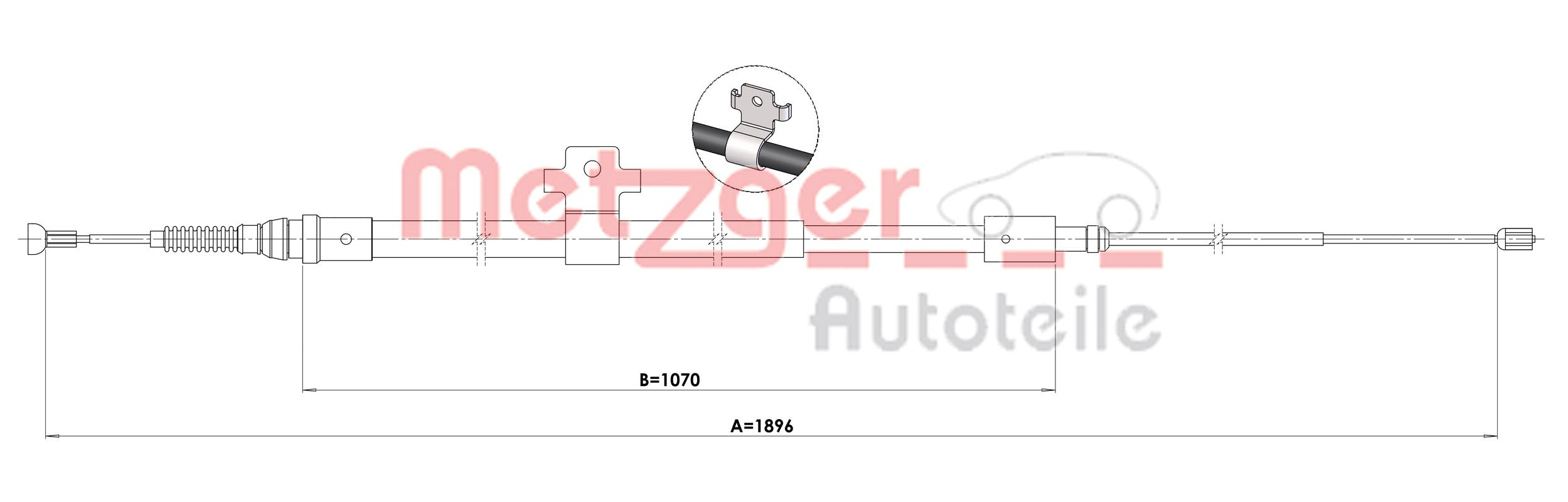 Handremkabel Metzger 1.PE001