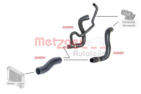 Metzger Radiateurslang 2420001