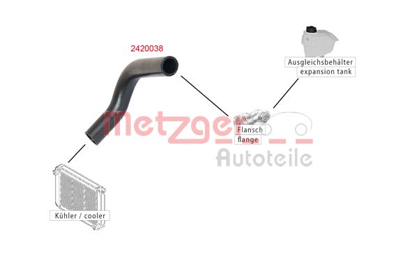 Metzger Radiateurslang 2420038