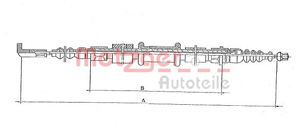 Handremkabel Metzger 251.25