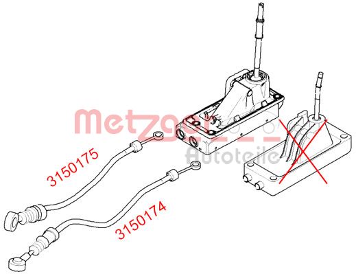 Koppelingskabel Metzger 3150174