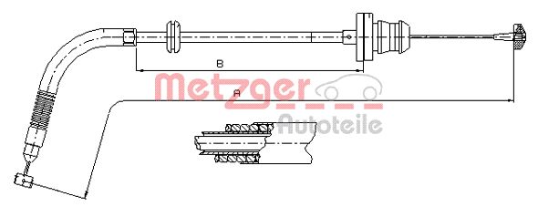 Gaskabel Metzger 413.25