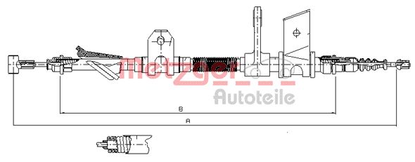 Handremkabel Metzger 451.12