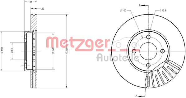 Remschijven Metzger 6110680