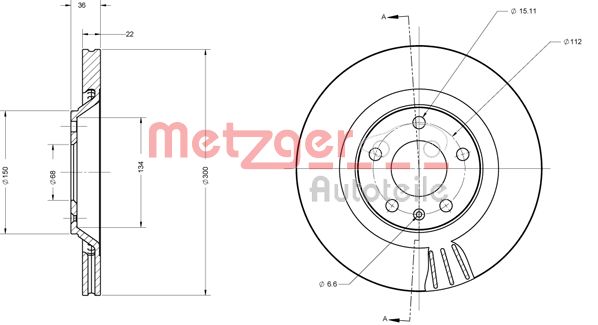 Remschijven Metzger 6110697