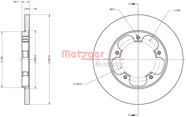 Remschijven Metzger 6110816