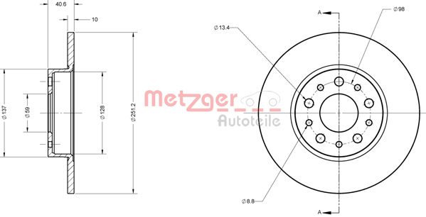 Remschijven Metzger 6110828