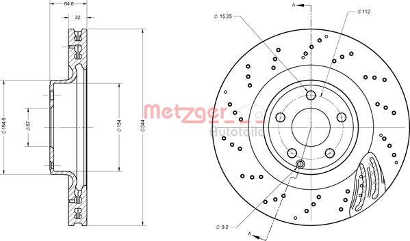 Remschijven Metzger 6110832