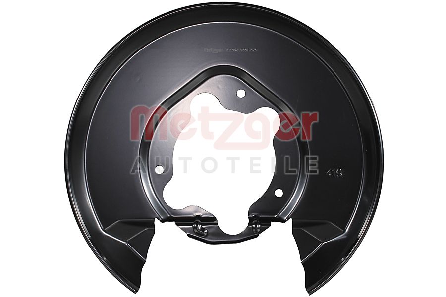 Dekplaat, remschijf Metzger 6115643