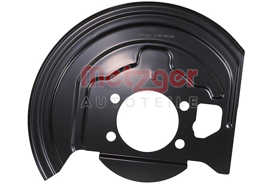 Dekplaat, remschijf Metzger 6115647