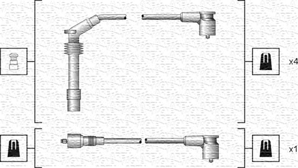 Bougiekabelset Magneti Marelli 941318111140