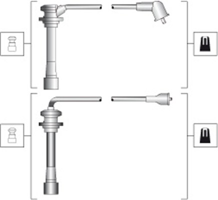 Bougiekabelset Magneti Marelli 941318111278