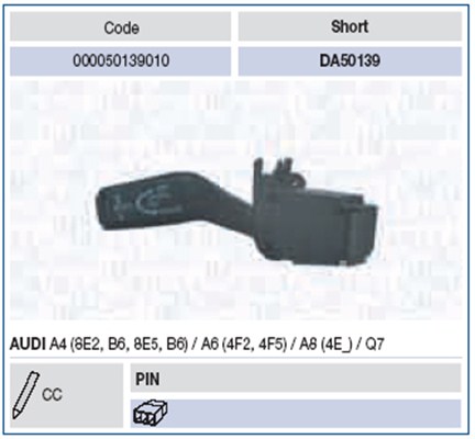 Knipperlichtschakelaar Magneti Marelli 000050139010