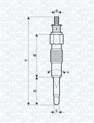 Gloeibougie Magneti Marelli 062900040304