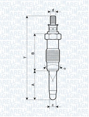 Gloeibougie Magneti Marelli 062900010304