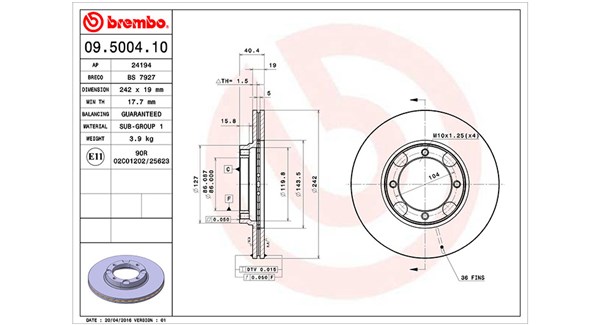 Remschijven Magneti Marelli 360406000200