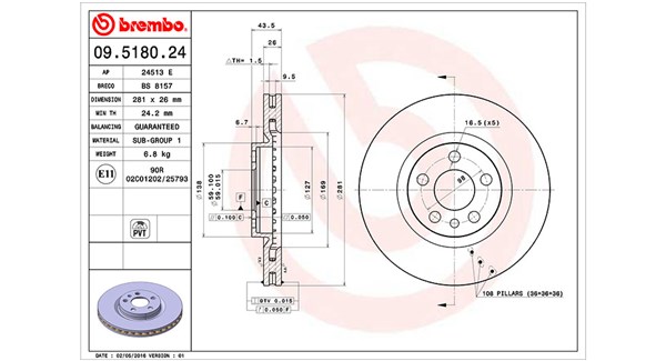 Remschijven Magneti Marelli 360406000600