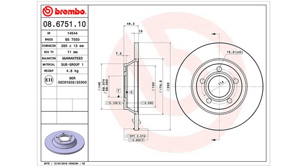 Remschijven Magneti Marelli 360406001500